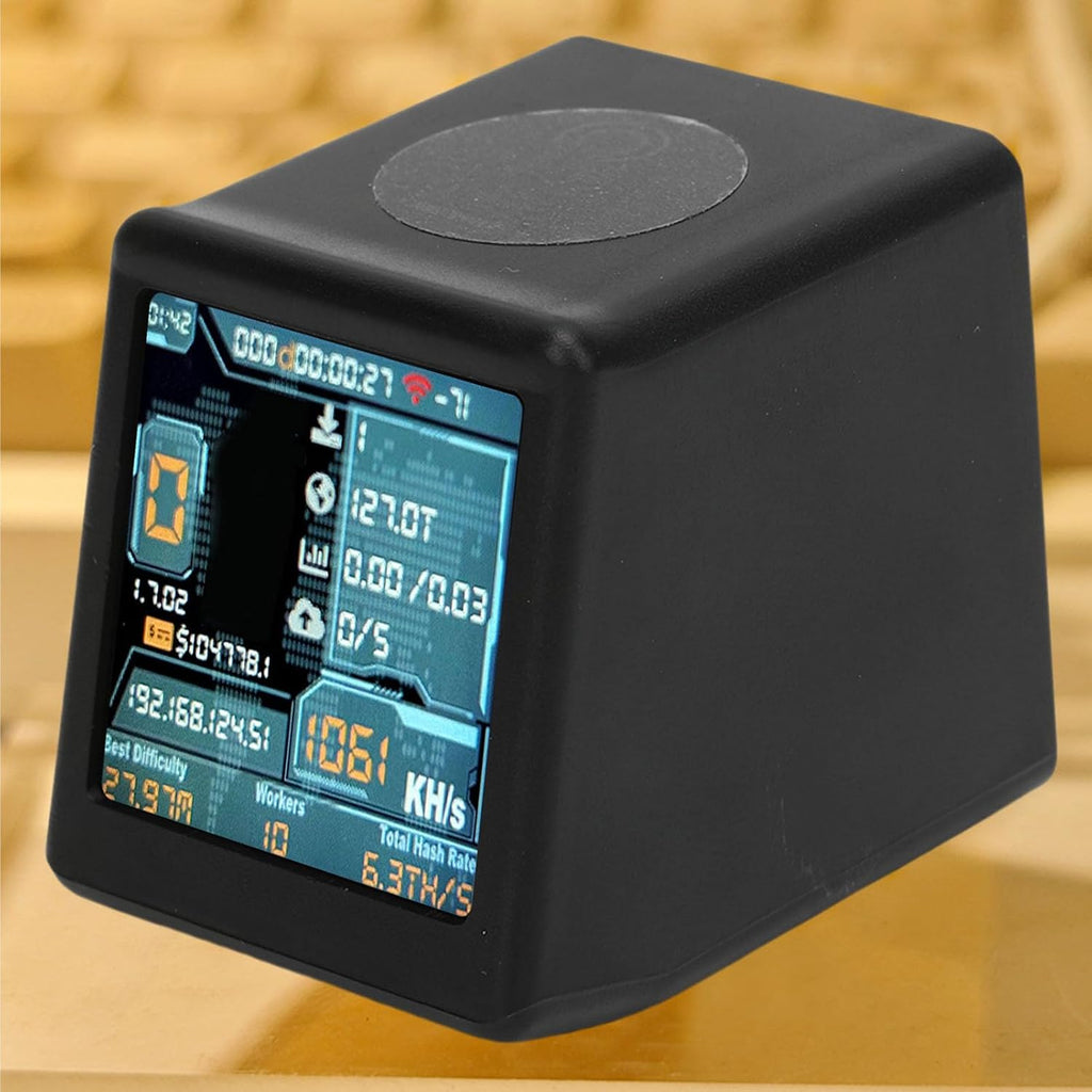 Fabater Bitcoin Miner, WiFi BT Smart Lucky BTC Miner med 1060KH/s Hashrate, 1,54 Tums Skärm, Lottery Miners Mining Machine USB Powered for Home