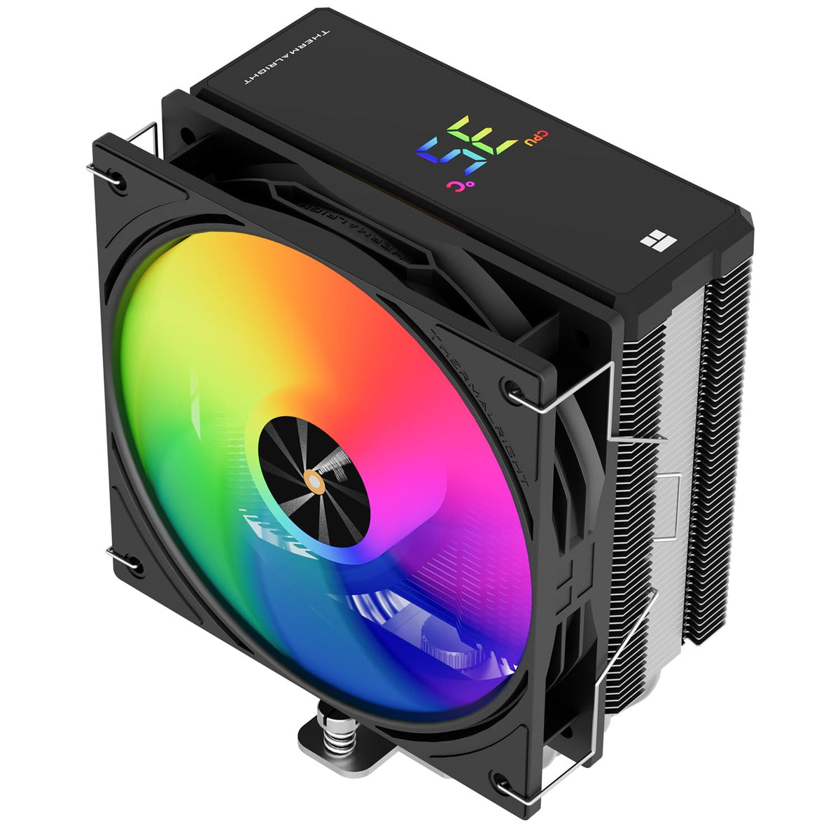 TR Assassin X 120R Digital ARGB kylare för digital skärm, TL-P12-S PWM luftkylare, tyst, stöder AM4/AM5, Intel LGA1851/1700/115X/1200