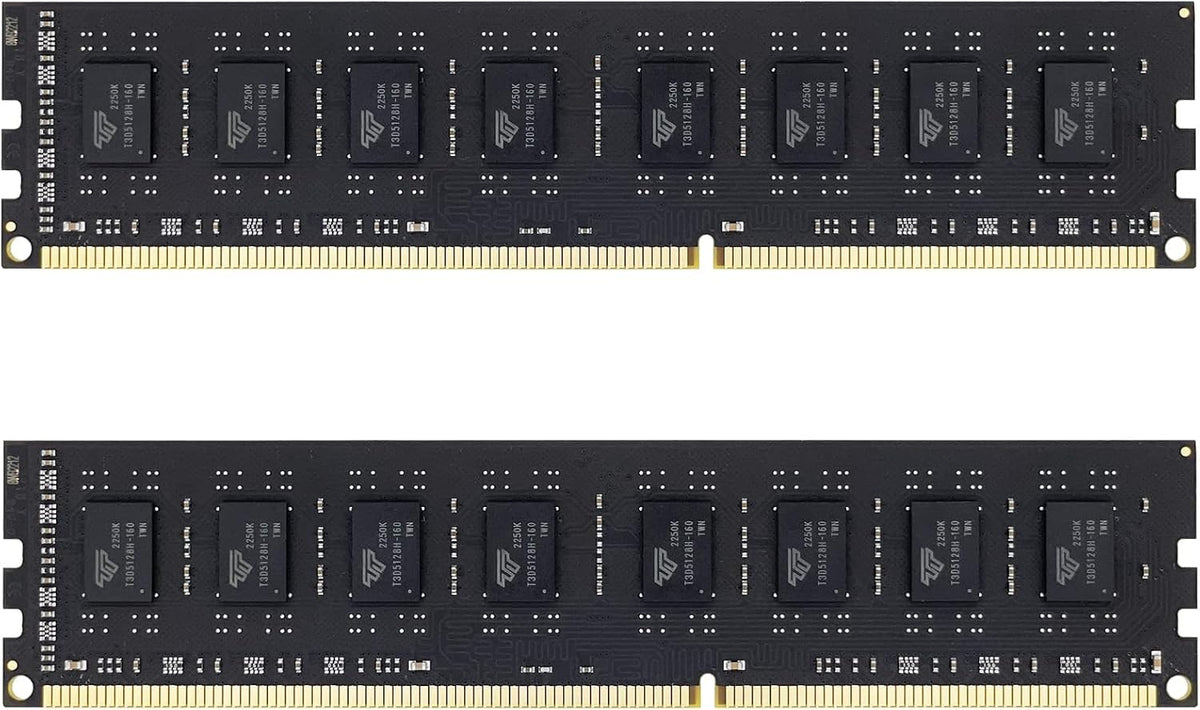 Timetec 16GB (2x8GB) DDR3L / DDR3 1600MHz PC3L-12800 / PC3-12800 Ingen ECC Obuffrad 1,35V / 1,5V CL11 2Rx8 Dual Rank 240 Pin UDIMM Stationär dator RAM-minne (SDRAM) uppgraderingsmodul