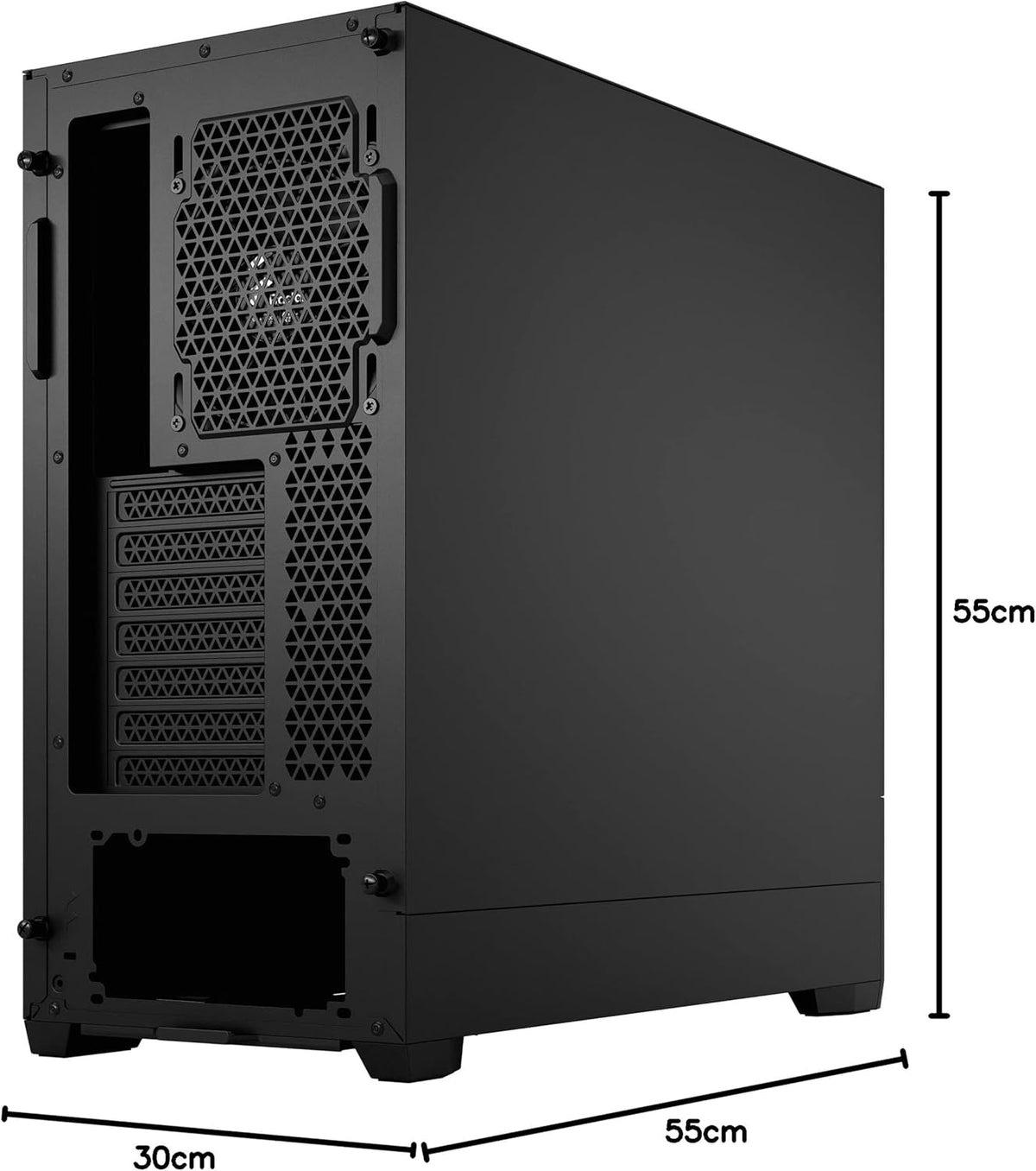 Fractal Design Pop Mini Silent FD-C-POS1M-01 Datorchassi, Svart, 432 x 215 x 393 mm