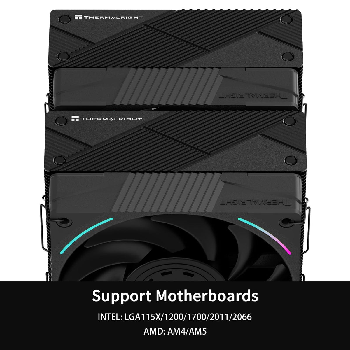 Thermalright Phantom Spirit 120 EVO CPU-kylare, 7×6 mm värmerör, CPU-luftkylare, dubbel PWM-fläkt datorkylning, hastighet på 2150 varv/minut, för AMD AM4 AM5, Intel 1700/1150/1151/1200/17XX/2011