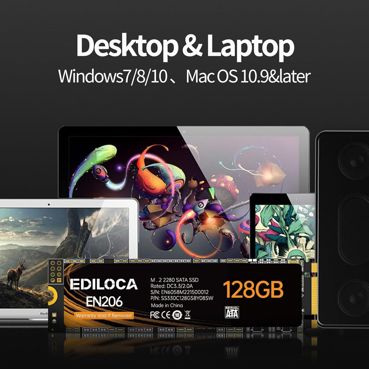 Ediloca EN206 128 GB M.2 SSD