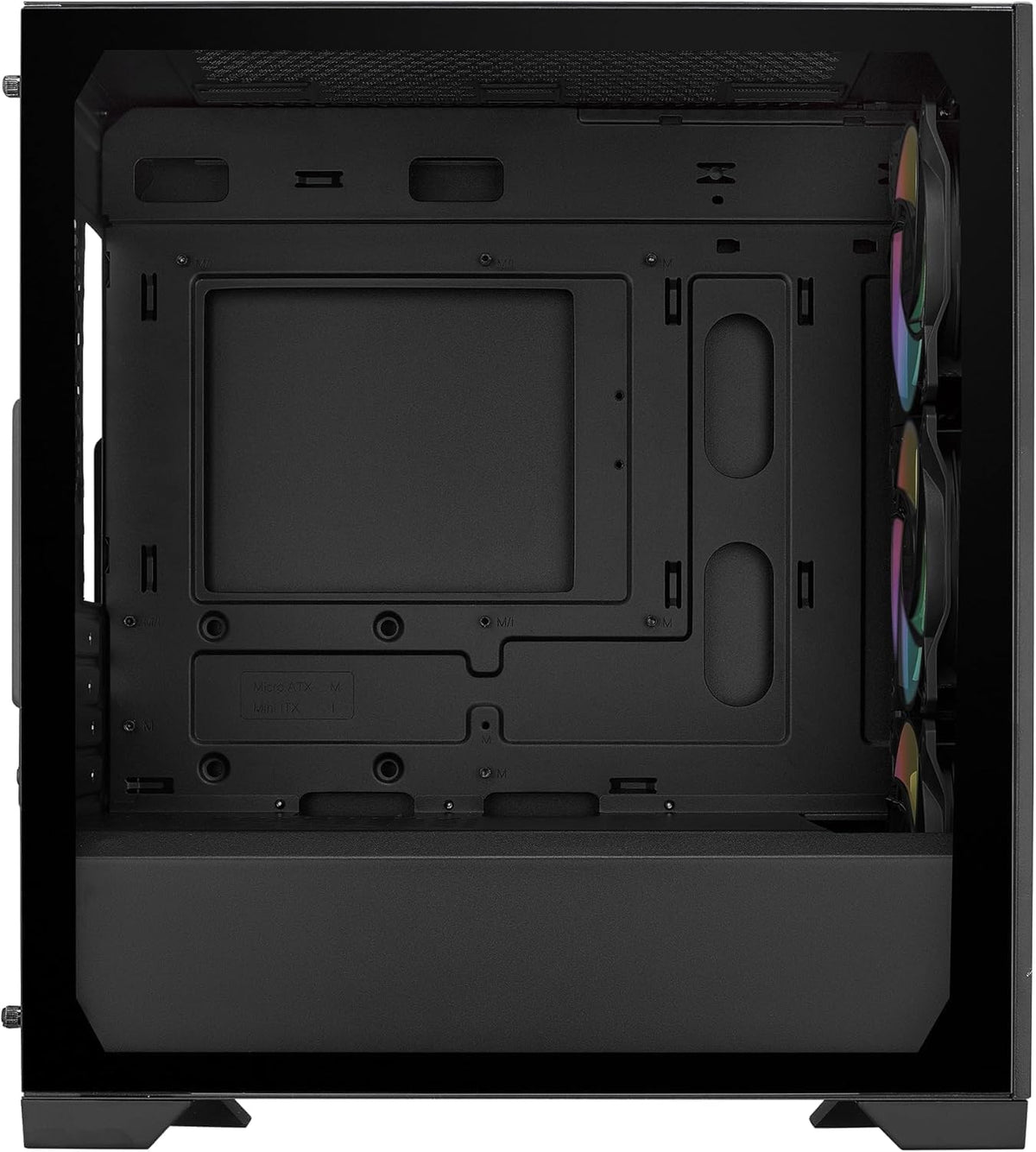 Cooler Master Elite 302 Gaming Case med Glass Side, Micro ATX, 3x ARGB Fans, PSU Shroud, Intake Grill, USB-C, svart