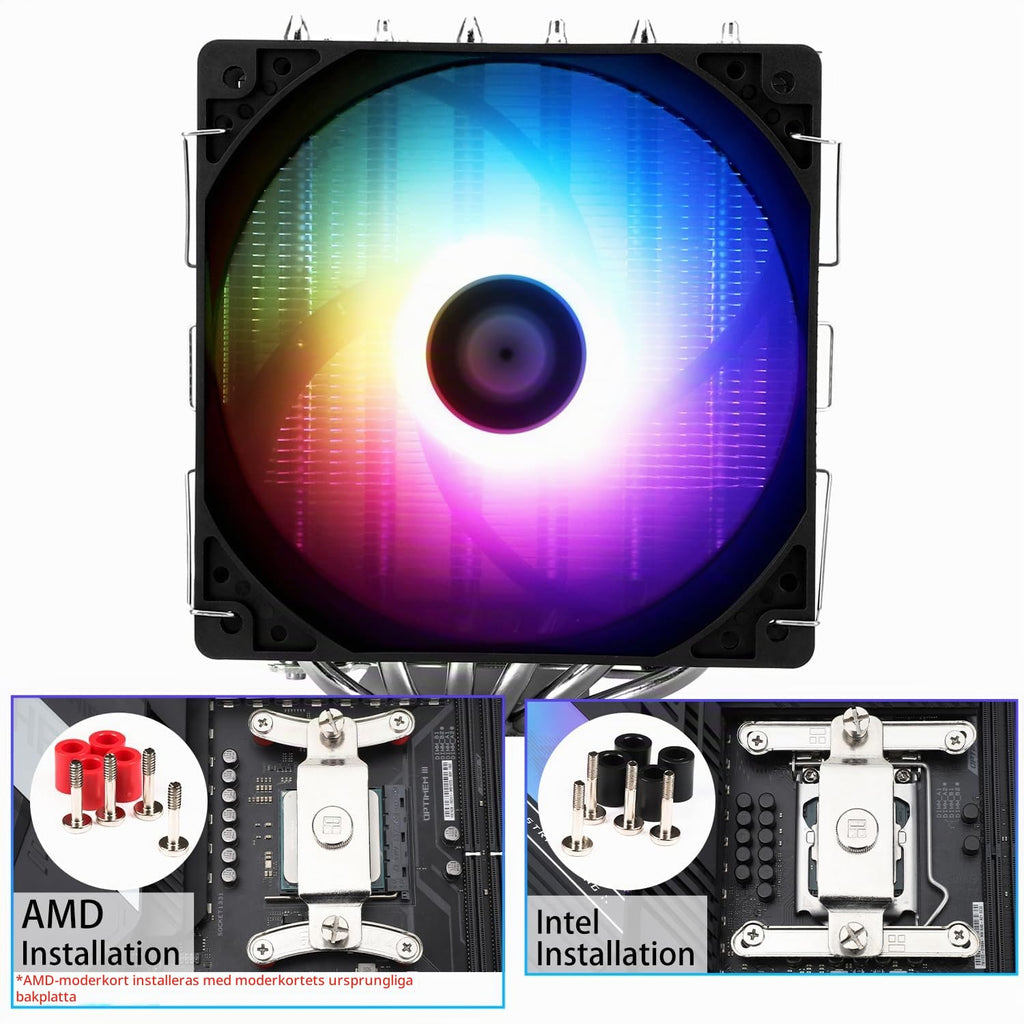 TR-Thermalright Peerless Assassin 120 SE CPU-Kühler, Hochleistungs-Twin-Tower-CPU-luftkühler, geräuscharm 25,6dBA, 155 mm höjd, för Intel LGA 1700/1851/115X/1200, AM4 och AM5