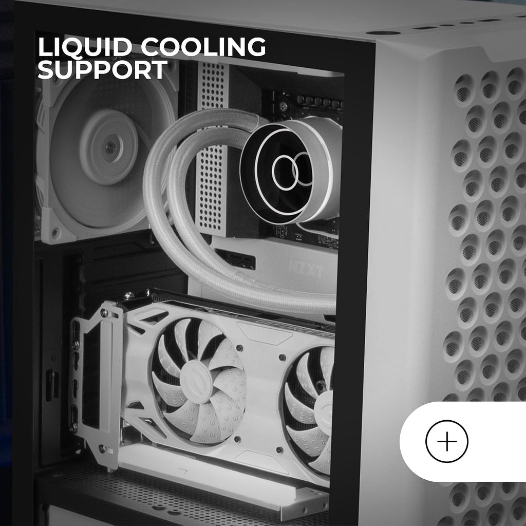 Mars Gaming MC-TITAN, Gamingkabinett RGB XXL ATX, Dubbel LED-Remsa och Främre ARGB-Belysning, Belysningshub + Fjärrkontroll, Kompatibel med ARGB Moderkort, Stöd för Vätskekylning, Svart