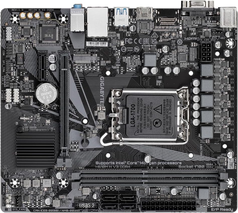 Gigabyte H610m H V3 Ddr4 Motherboard One Size