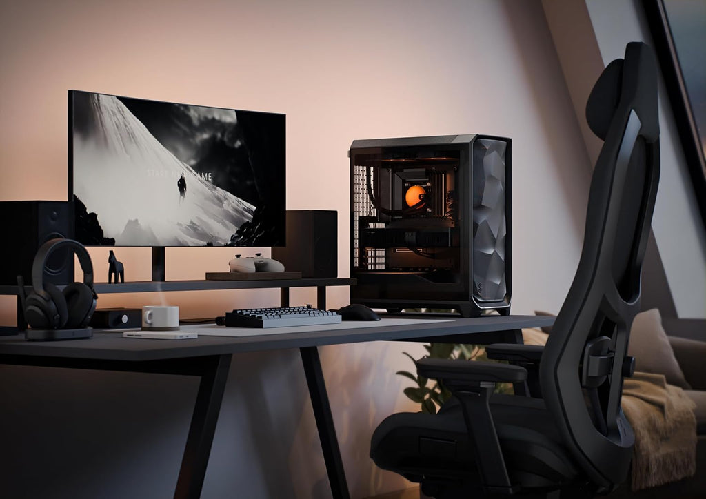 Fractal Design Meshify 3 XL Vit Tempered Glass Klar Toning - Gamingdatorchassi – Meshfront – Tre Momentum 14-fläktar ingår – GPU-stöd upp till 512 mm längd – E-ATX/ATX/mATX-stöd