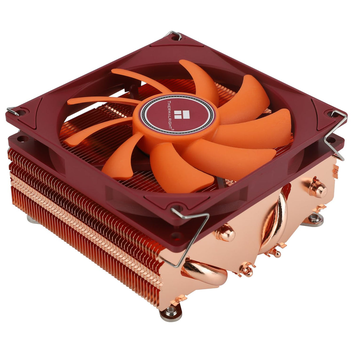 Thermalright TR AXP90-X47 CPU-luftkylare med låg profil, svart CPU-kylare med 90 mm PWM rak fläkt, 4 värmerör, höjd 47 mm, för AMD AM4 AM5/Intel LGA 1700/115X/1851