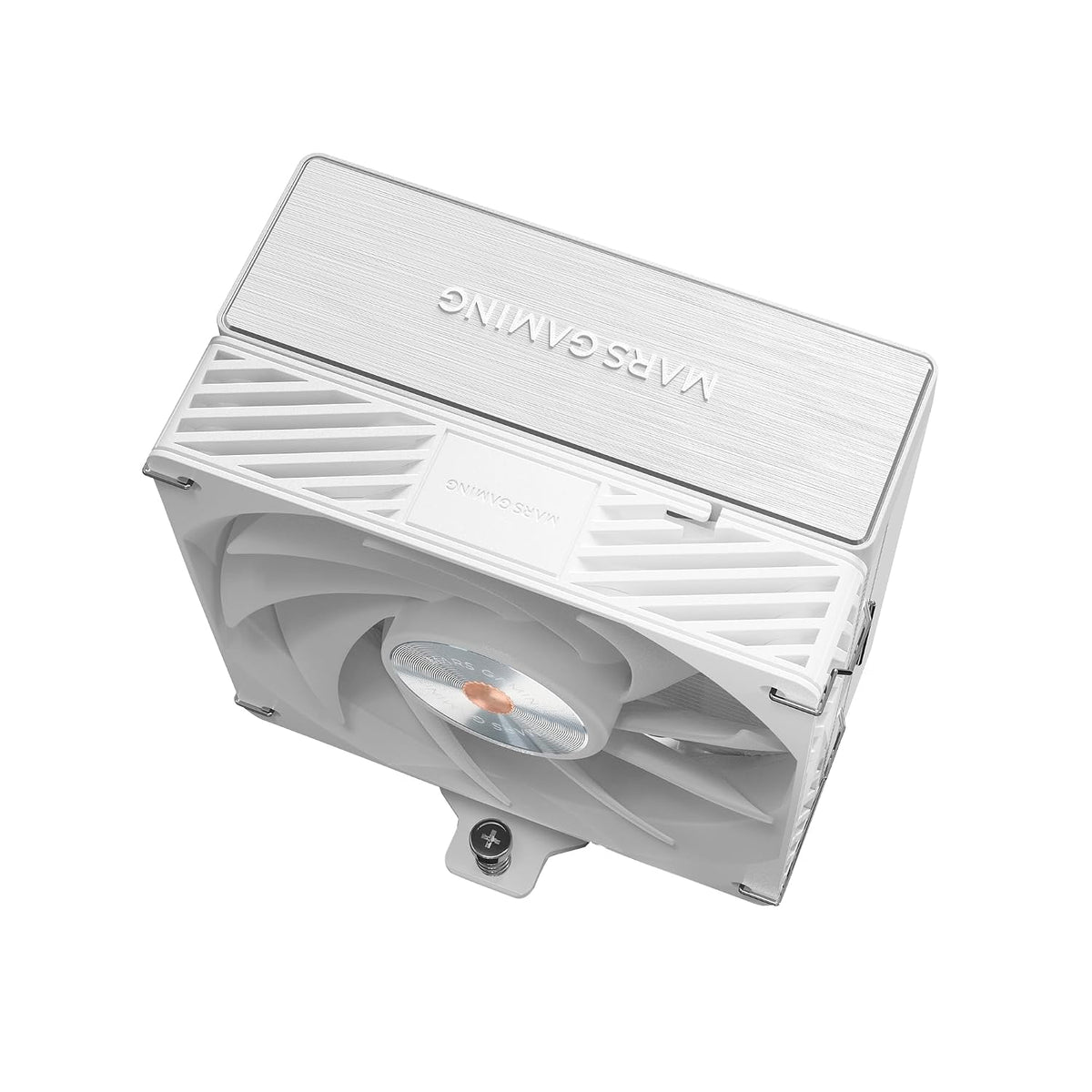 Mars Gaming MCPU-X4, CPU Kylare 230W TDP, 4x Heatpipes HCT Ny Generation, PWM Fläkt SI Extreme-Silence 120mm, Balanserad Kopparkärna, Universell Kompatibilitet Intel och AMD, Vit