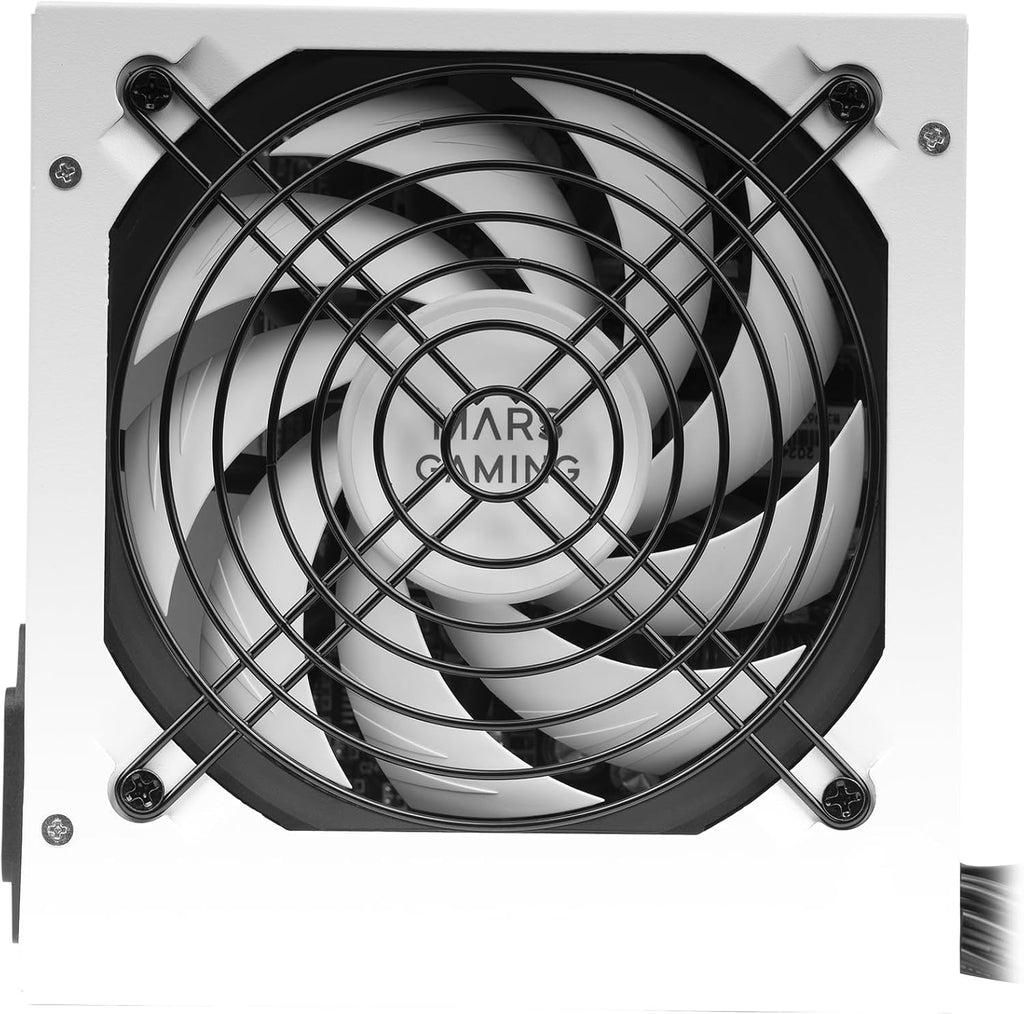 Mars Gaming MPIII650 ATX 650W Nätaggregat, 80 Plus Bronze, Vit