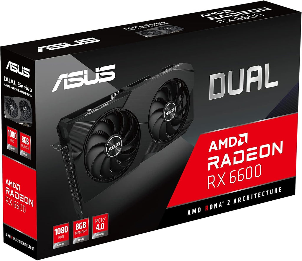 ASUS Dual Radeon RX 7600 EVO OC Edition 8 GB GDDR6 spelgrafikkort