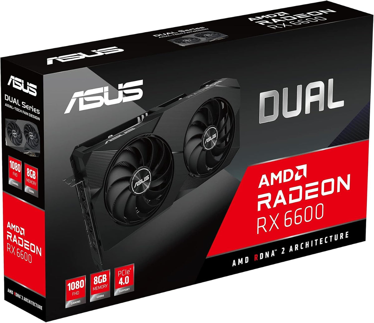 ASUS Dual Radeon RX 7600 EVO OC Edition 8 GB GDDR6 spelgrafikkort