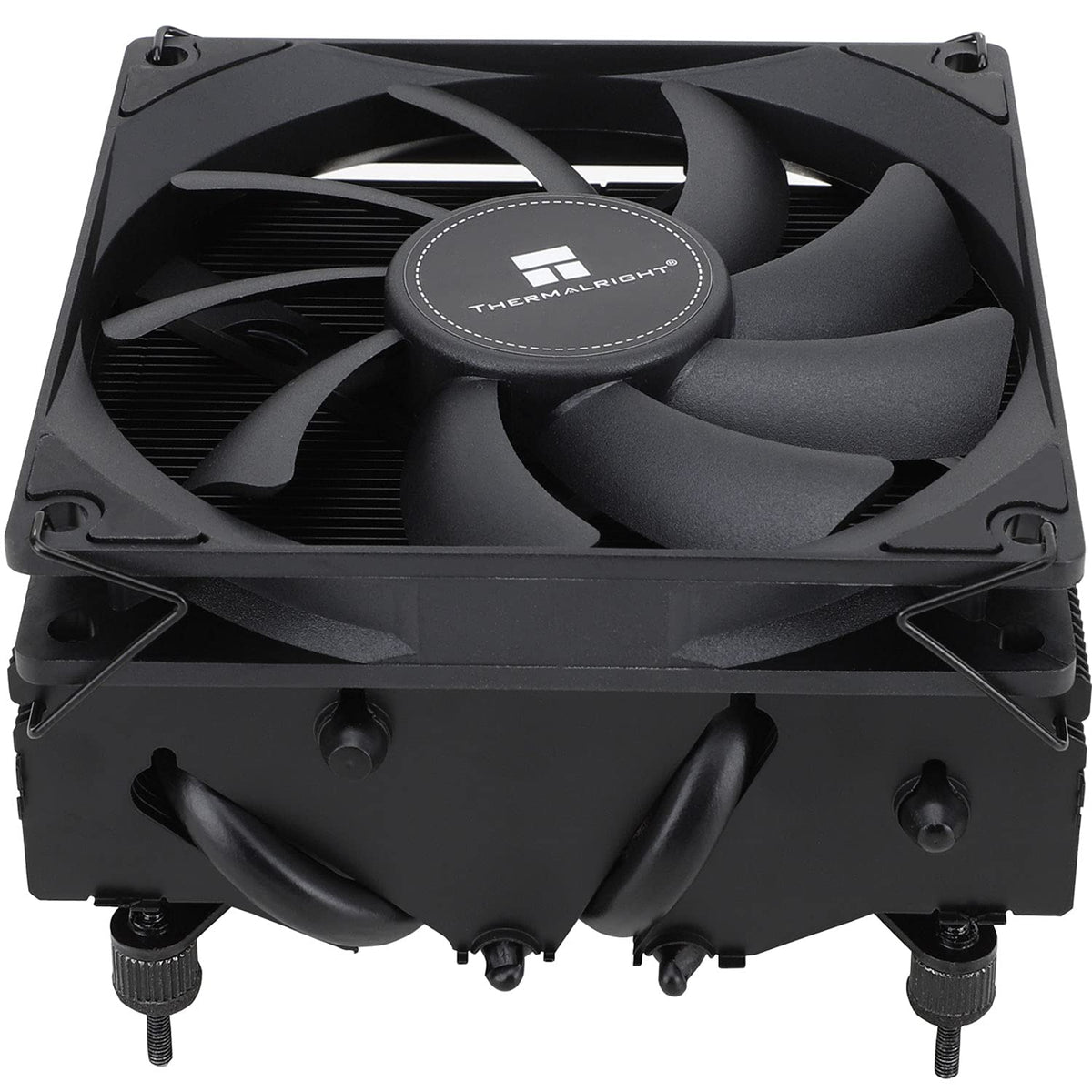 Thermalright TR AXP90-X47 CPU-luftkylare med låg profil, svart CPU-kylare med 90 mm PWM rak fläkt, 4 värmerör, höjd 47 mm, för AMD AM4 AM5/Intel LGA 1700/115X/1851
