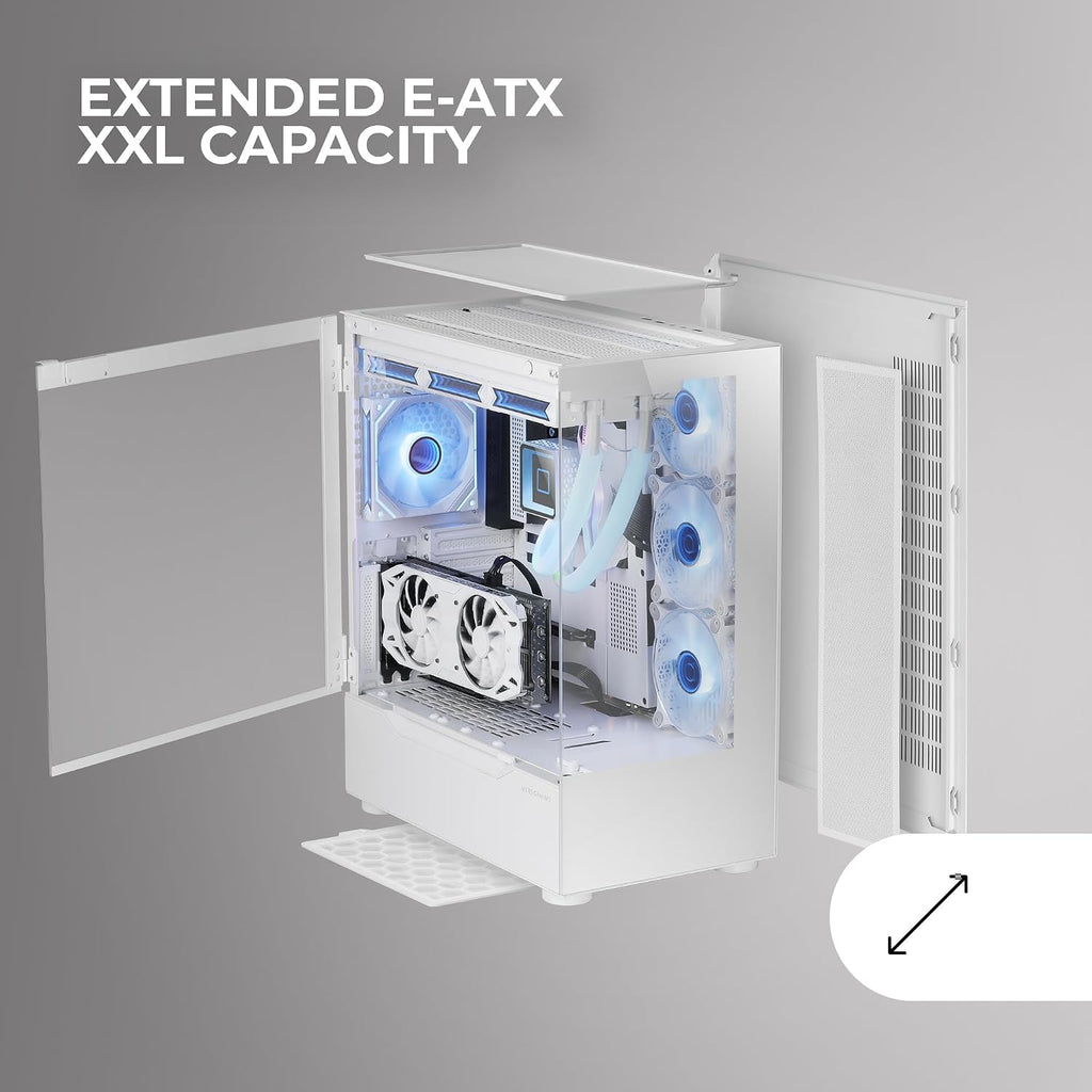 Mars Gaming MC-S1, ultrakompakt Micro-ATX PC-fodral, ARGB frontbelysning 12 lägen, FRGB-fläkt, spelfodral för helsidofönster, stöder vätskekylare upp till 120 mm, rosa