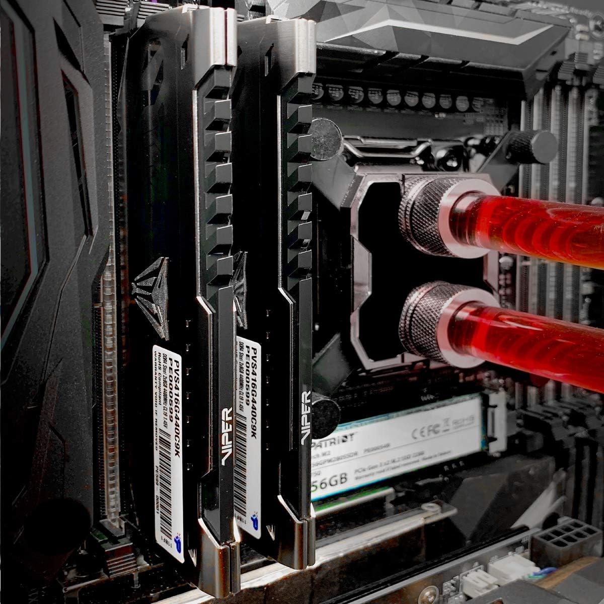 Patriot Viper Steel DDR4 32GB (2 x 16GB) 3600MHz CL18 Gaming Minneskit - PVS432G360C8K