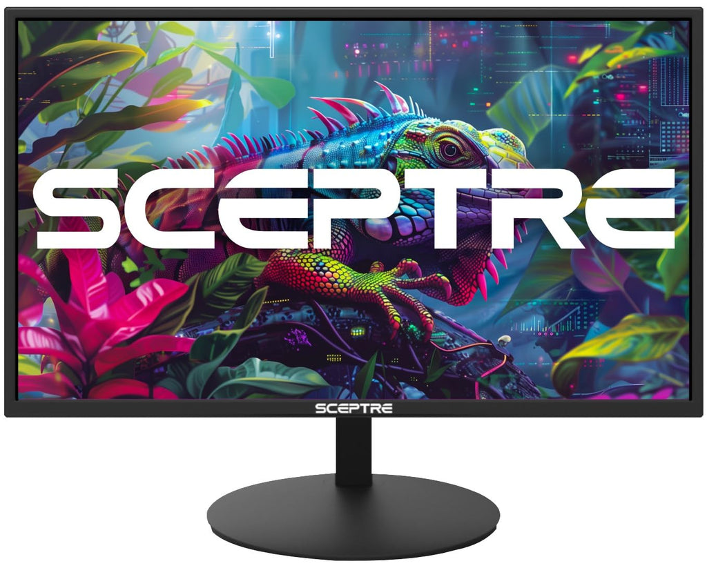 Sceptre Prime 24-inch Gaming Monitor 100Hz 1ms DisplayPort HDMI x2 100% sRGB AMD FreeSync Build-in Speakers, Eye Care Frameless Machine Black 2025 (E248W-FW100T)
