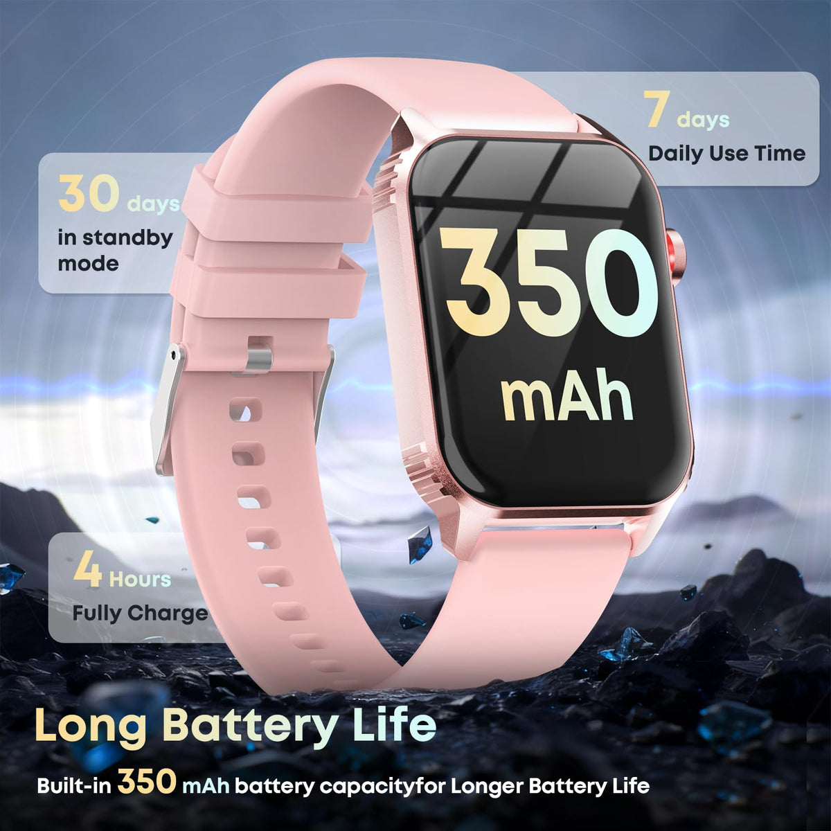 Smart Watch for Men, 120+ Sports Modes Smartwatch with 1.83" HD Touchsreen, Sleep Monitor, IP67 Waterproof, Bluetooth Call & Music Control Fitness Watch for iPhone/Android (Gray)