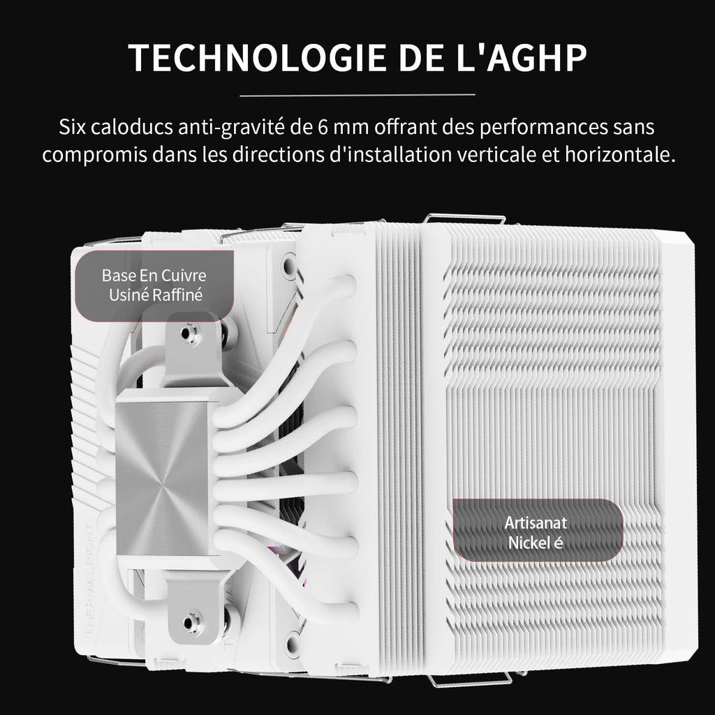 Thermalright Peerless Assassin 120 VISION MAX ARGB Black CPU-kylare, PC-kylare med 6 värmerör, 5-tums magnetisk display, 480 x 854 upplösning, för AM4/AM5 Intel LGA1700/1851