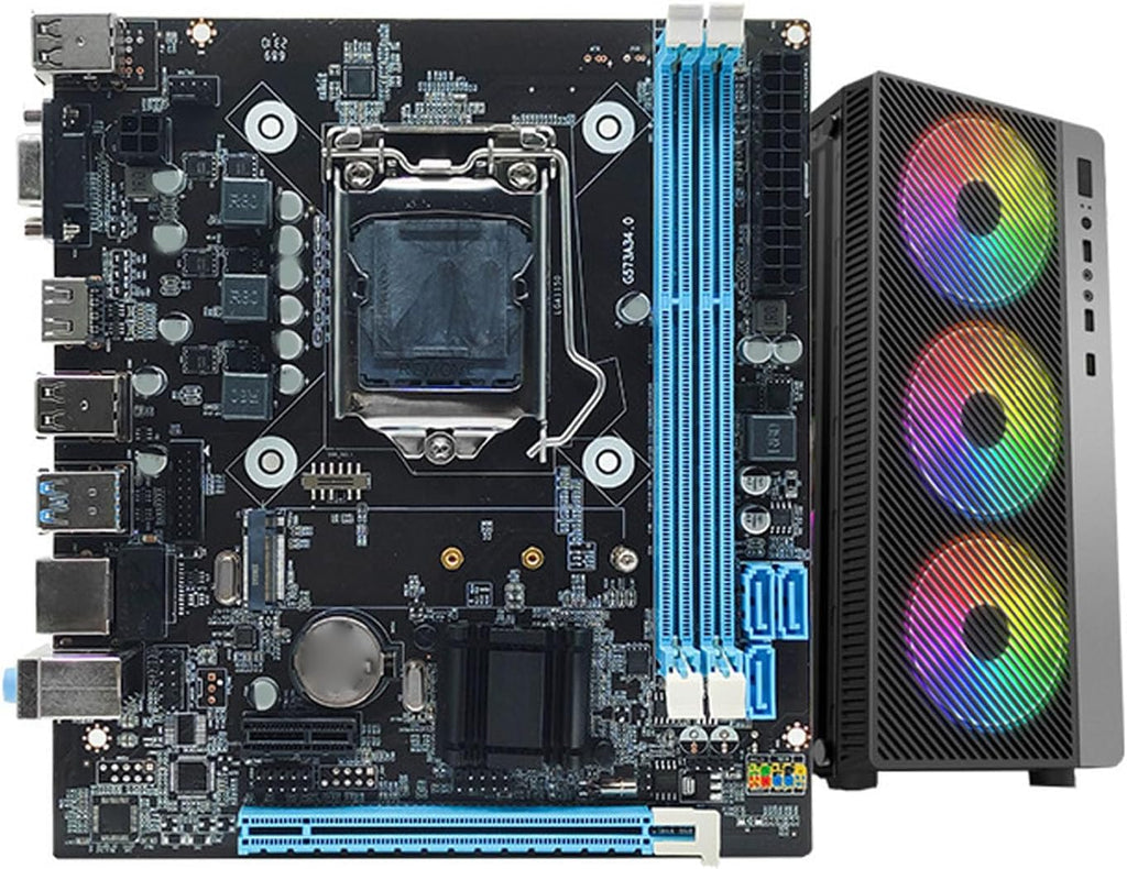 H81 Gaming Moderkort, LGA 1150 Micro ATX PC Moderkort, Dual Channel DDR3 M.2 NVMe NGFF PCIe Slot Stöd för Core I3 I5 I7 för E3 V3 för Celeron G-serien