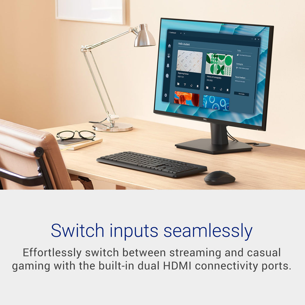 Dell 27 240Hz Gaming Monitor - SE2726HG - 27-inch FHD (1920x1080) 240Hz Display, in-Plane Switching (IPS) Technology, AMD FreeSync Premium, TÜV 3-Star, 2X HDMI, DisplayPort 1.4, Tilt