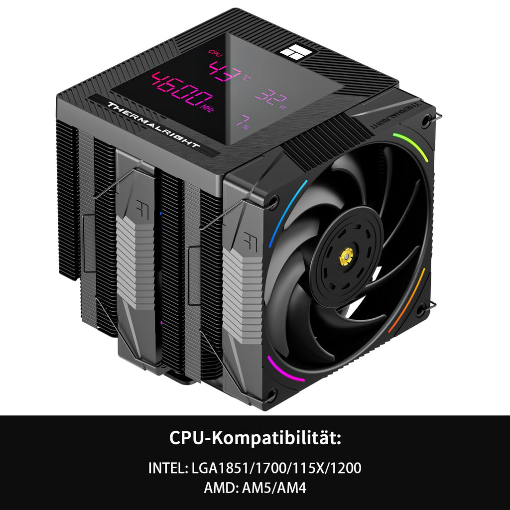 Thermalright Phantom Spirit 120 Digital EVO CPU luftkylare, 7 värmerör