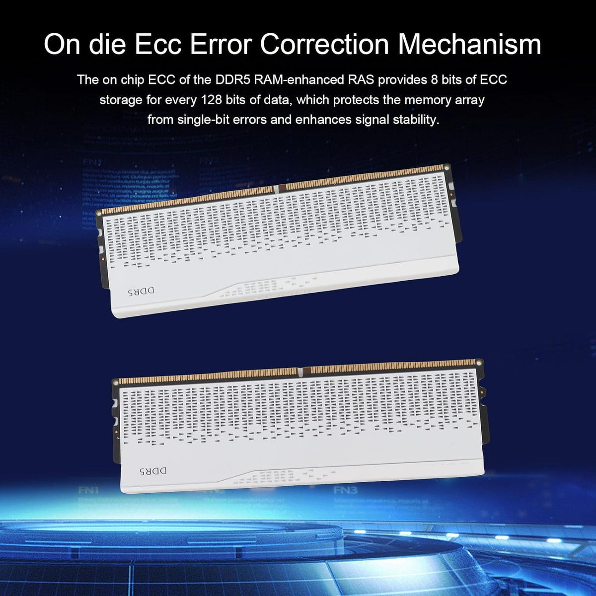 Hidyliu 32GB Dual Channel Datorminne DDR5 6000MHz Prestanda för Gaming Desktop 2x16GB