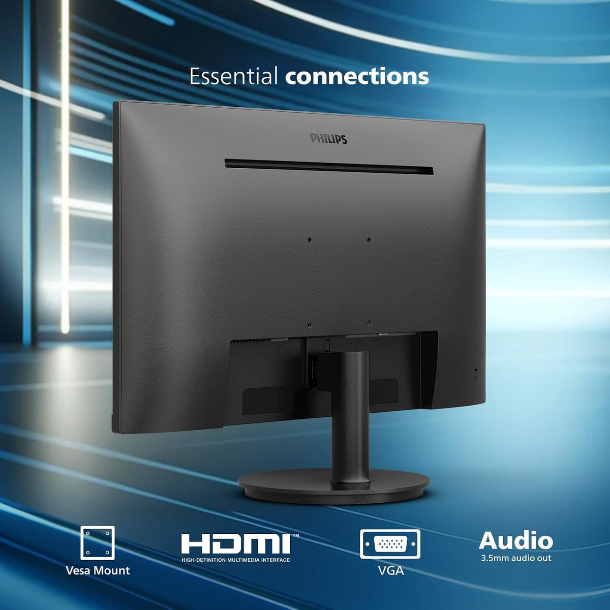 Philips 24 Inch Computer Monitor FHD 100Hz VA VESA Flicker-Free, 241V8LB