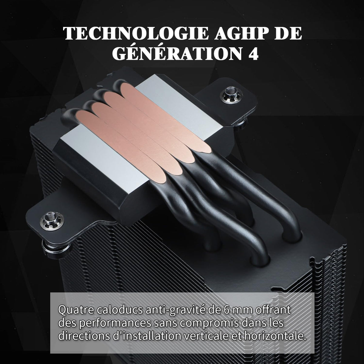 Thermalright Assassin Spirit 120 EVO ARGB AGHP PWN 4:e generationens CPU-kylare tyst CPU-kylare kompatibel med AM4/AM5/Intel Iga 1700/1851/1150/1151/1200, svart
