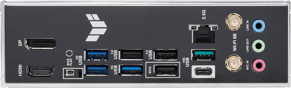 Asus TUF GAMING B650-E WIFI, AMD B650, AM5, ATX, 4 DDR5, HDMI, DP, Wi-Fi 6E, 2.5G LAN, PCIe4, 3x M.2