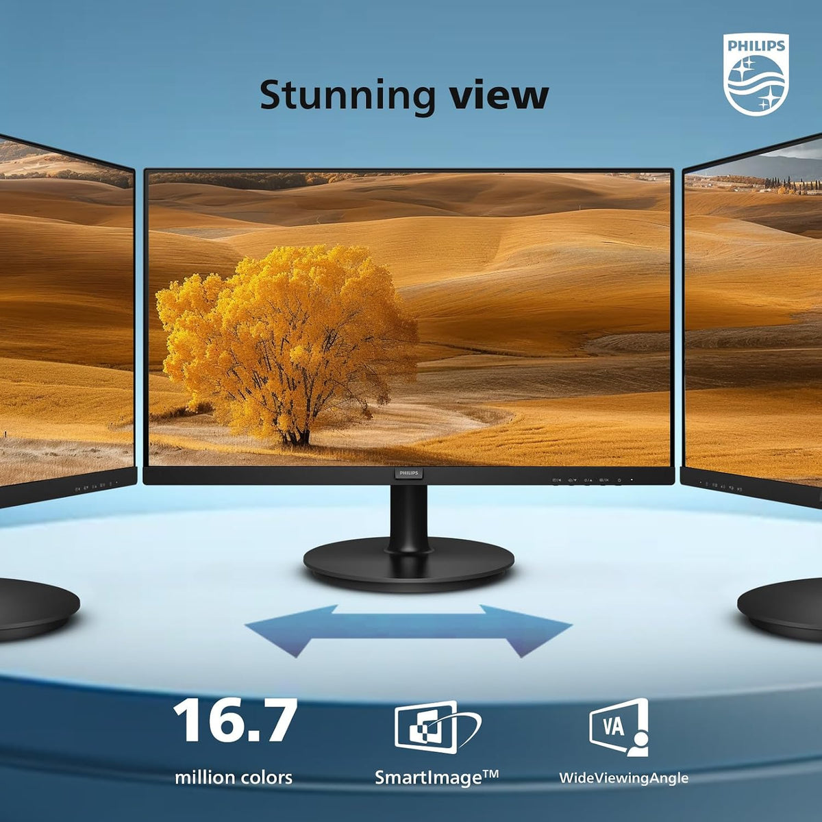 Philips 24 Inch Computer Monitor FHD 100Hz VA VESA Flicker-Free, 241V8LB