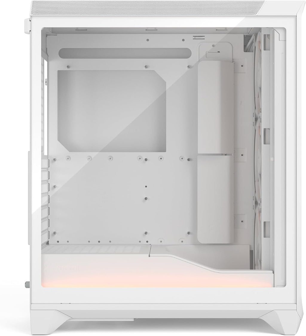 Fractal Design Meshify 3 XL Vit Tempered Glass Klar Toning - Gamingdatorchassi – Meshfront – Tre Momentum 14-fläktar ingår – GPU-stöd upp till 512 mm längd – E-ATX/ATX/mATX-stöd
