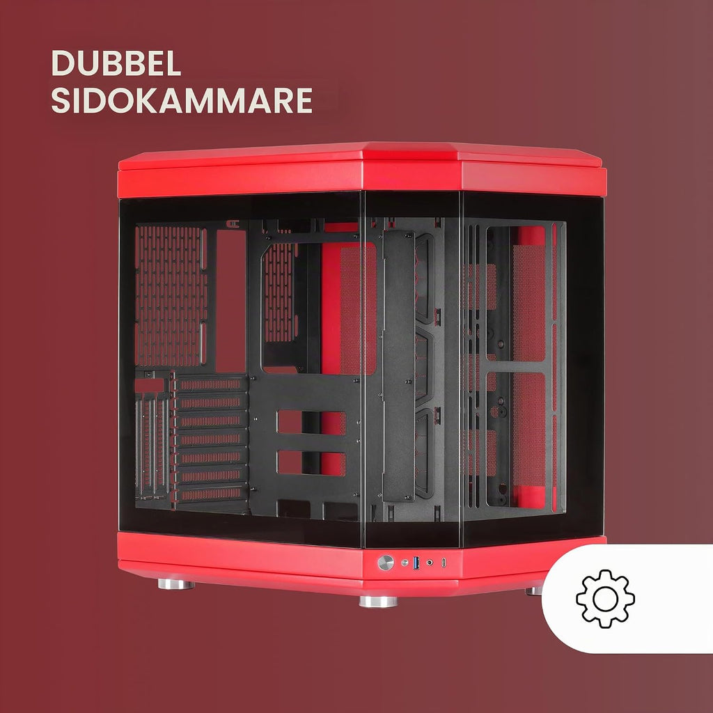 Mars Gaming MC-S1, ultrakompakt Micro-ATX PC-fodral, ARGB frontbelysning 12 lägen, FRGB-fläkt, spelfodral för helsidofönster, stöder vätskekylare upp till 120 mm, rosa