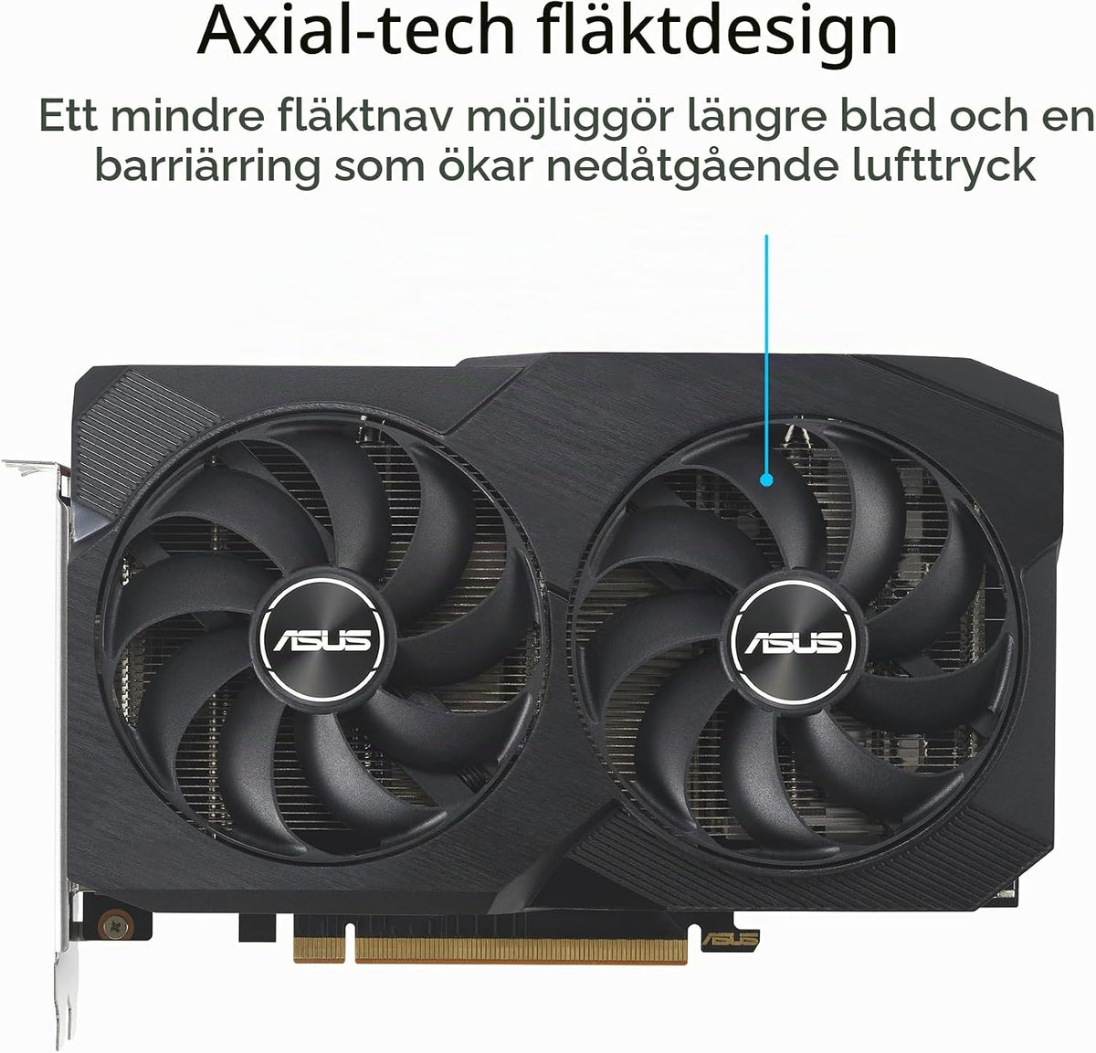 ASUS Dual Radeon RX 7600 EVO OC Edition 8 GB GDDR6 spelgrafikkort