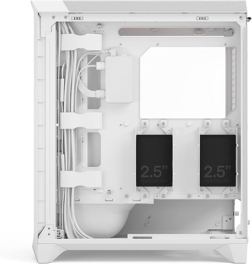 Fractal Design Meshify 3 XL Vit Tempered Glass Klar Toning - Gamingdatorchassi – Meshfront – Tre Momentum 14-fläktar ingår – GPU-stöd upp till 512 mm längd – E-ATX/ATX/mATX-stöd