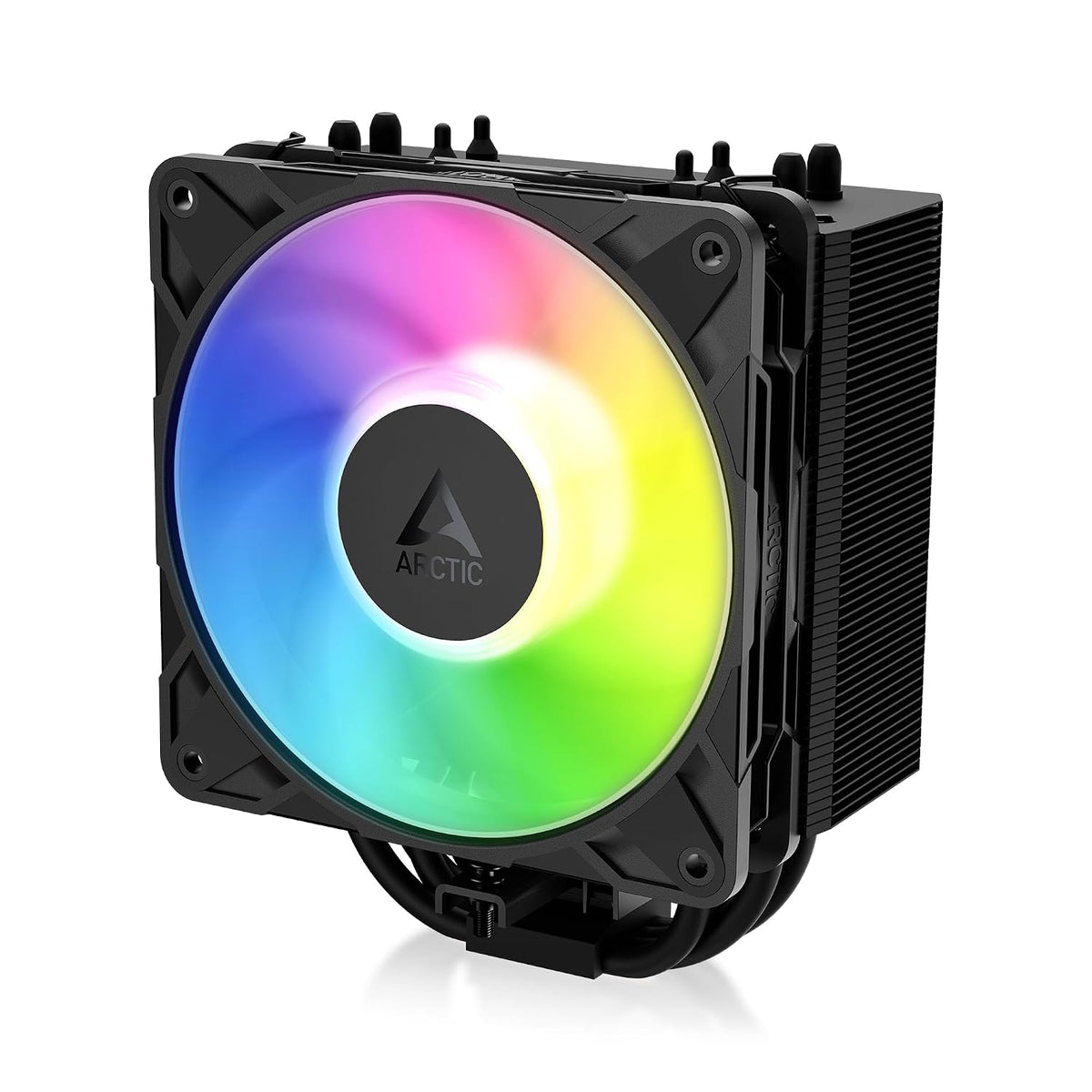 ARCTIC Freezer 36-S A-RGB – entorns processorkylare med ARGB-belysning för Intel och AMD, tryckoptimerad P12 Pro-fläkt på 120 mm, 600–3000 rpm, fluiddynamiskt lager, inkl. MX-7 - Svart