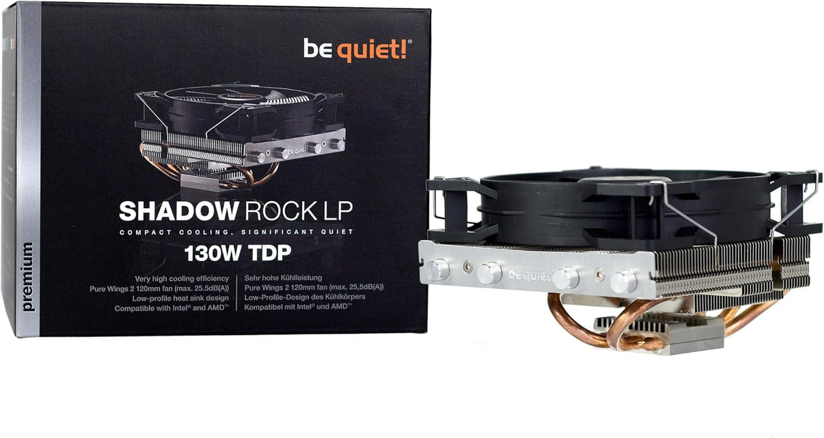 var tyst! Shadow Rock TF 2, 160 W TDP, CPU-kylare