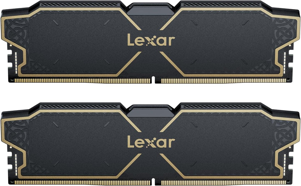 Lexar THOR DDR4 RAM 16GB kit 2x8GB 3 200 MHz, DRAM 288-Pin UDIMM Desktop Memory, XMP 2.0 Högpresterande Datorminne, CL16-18-18-38, 1.35V LD4BU008G-R3200GDXG, THOR 3200 MHz, 16GB Kit (2x8GB)