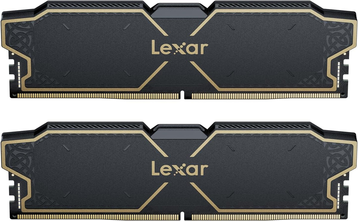 Lexar THOR DDR4 RAM 16GB kit 2x8GB 3 200 MHz, DRAM 288-Pin UDIMM Desktop Memory, XMP 2.0 Högpresterande Datorminne, CL16-18-18-38, 1.35V LD4BU008G-R3200GDXG, THOR 3200 MHz, 16GB Kit (2x8GB)