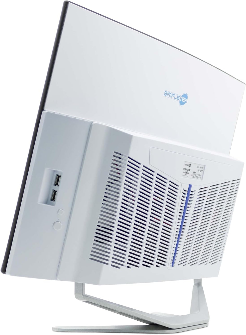 SIMPLETEK All in One AiO 27 tum FHD böjd Windows 11 Pro Core i7 upp 3,6 GHz 16 GB SSD 2 TB RAM SSD 2 TB trådlöst tangentbord inklusive integrerad webbkamera PC Gaming Curved Streaming Hem Arbete Dator