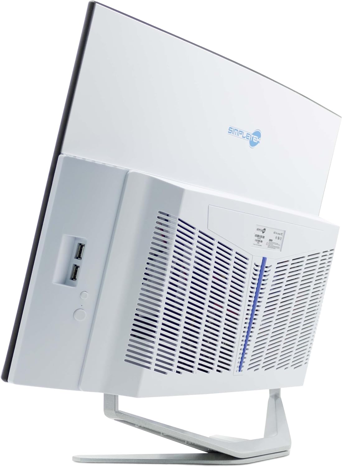 SIMPLETEK All in One AiO 27 tum FHD böjd Windows 11 Pro Core i7 upp 3,6 GHz 16 GB SSD 2 TB RAM SSD 2 TB trådlöst tangentbord inklusive integrerad webbkamera PC Gaming Curved Streaming Hem Arbete Dator