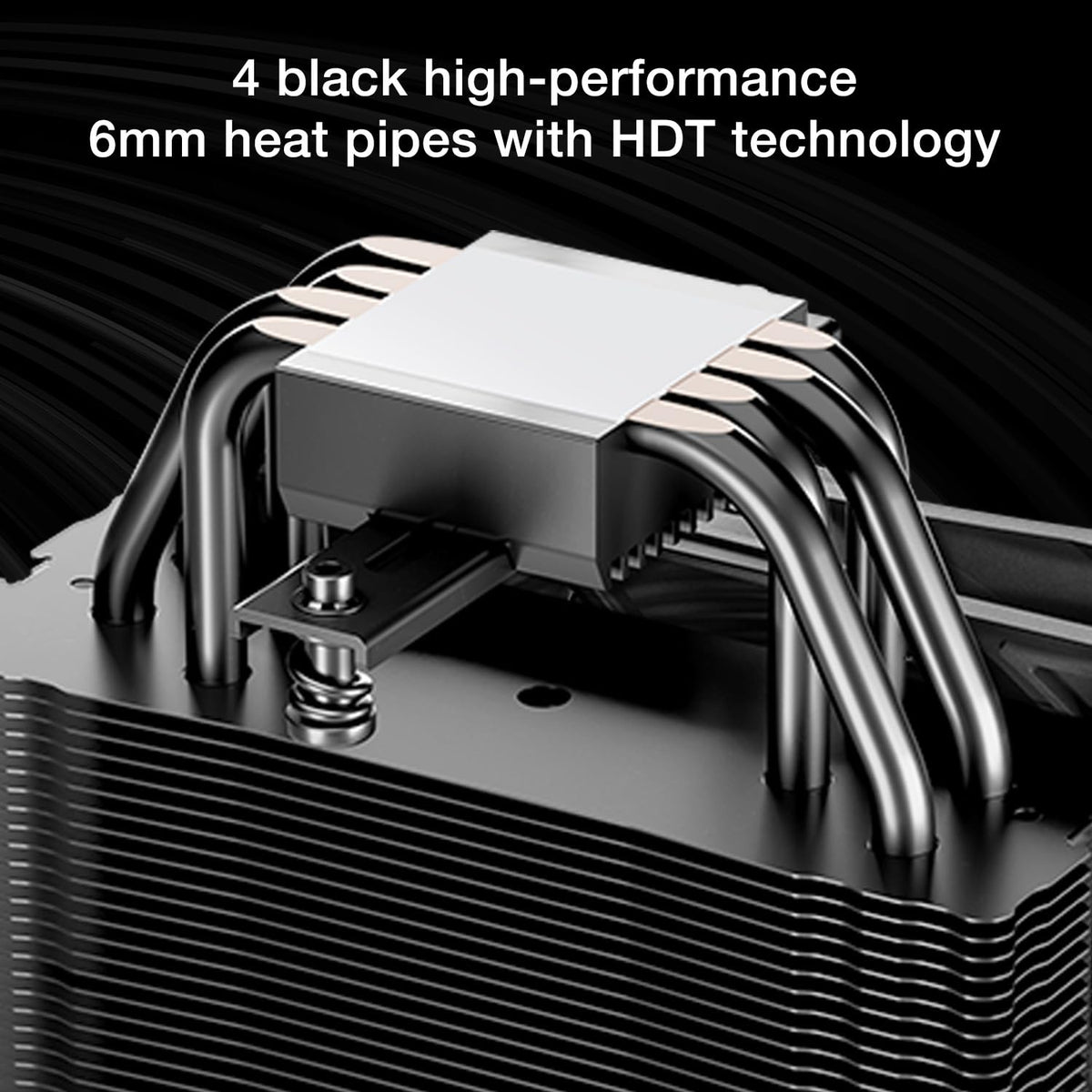 be quiet! Pure Rock 3 Black luftkylare, mycket hög kylprestanda, 4 högpresterande heatpipes med HDT-teknik, optimerad Pure Wings 3 120 mm PWM-fläkt, förinstallerad monteringsbrygga