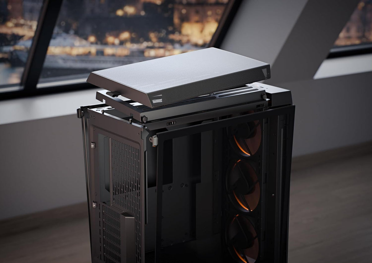 Fractal Design Meshify 3 XL Vit Tempered Glass Klar Toning - Gamingdatorchassi – Meshfront – Tre Momentum 14-fläktar ingår – GPU-stöd upp till 512 mm längd – E-ATX/ATX/mATX-stöd