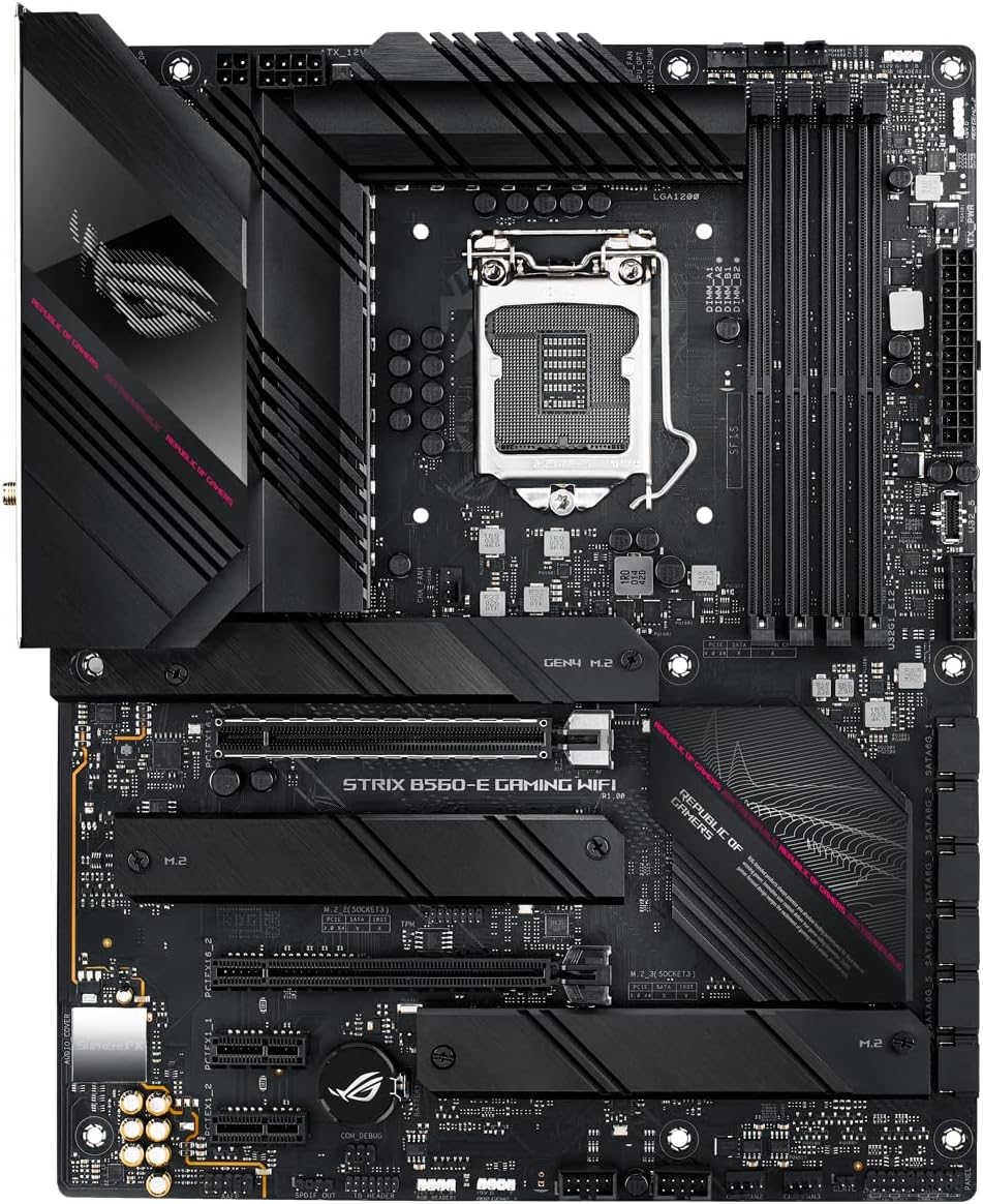 ASUS ROG Strix B760-I Gaming WiFi - Intel B760 LGA 1700 Mini ITX moderkort (DDR5, 8 + 1 DrMOS, PCIe 5.0, 2 x PCIe 4.0 M.2, wifi 6E, 2.5G Ethernet, USB 3.2 Gen 2 x 2 Type-C, Aura Sync RGB)