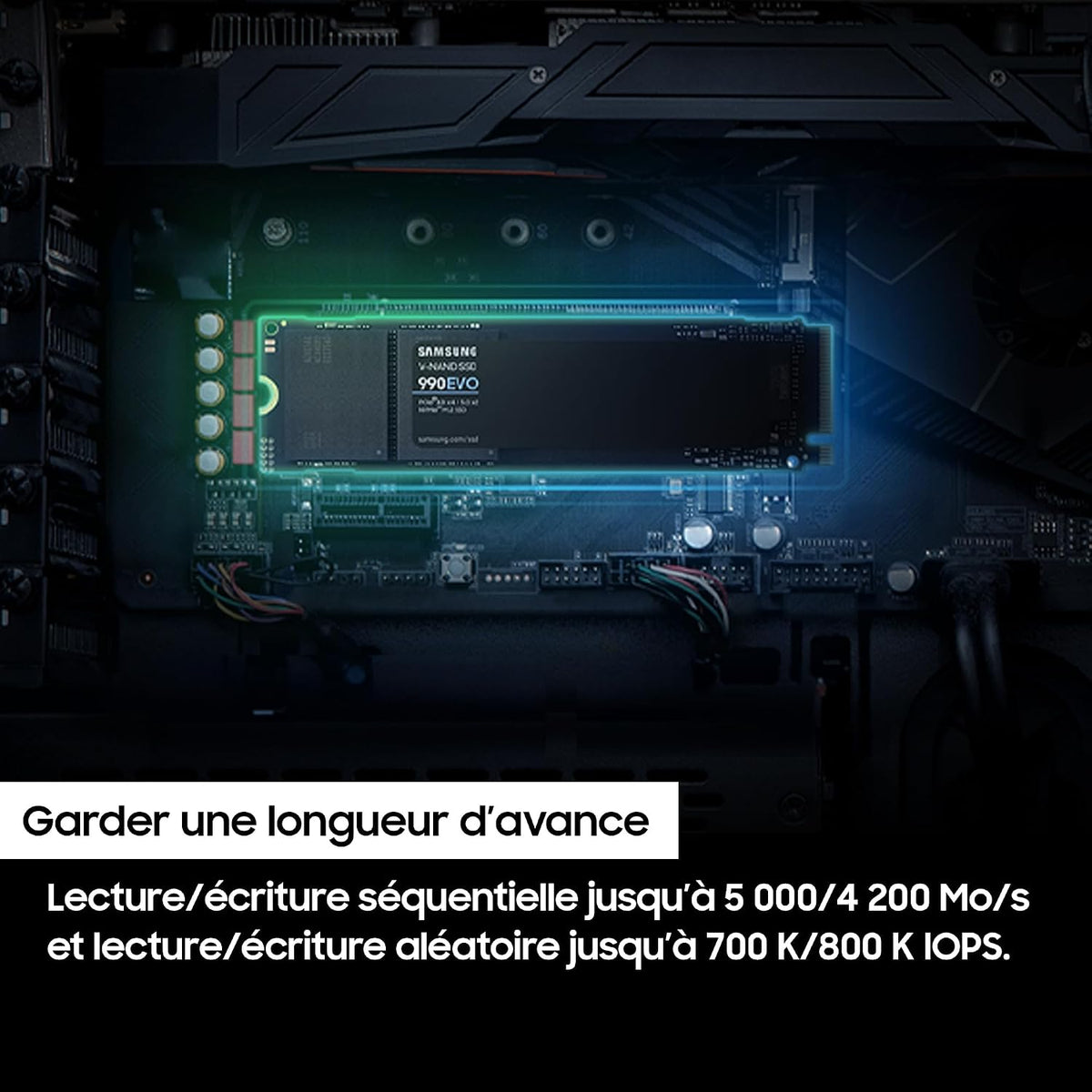 Samsung 990 PRO Heatsink NVMe M.2 SSD, 2 TB, MZ-V9P2T0CW