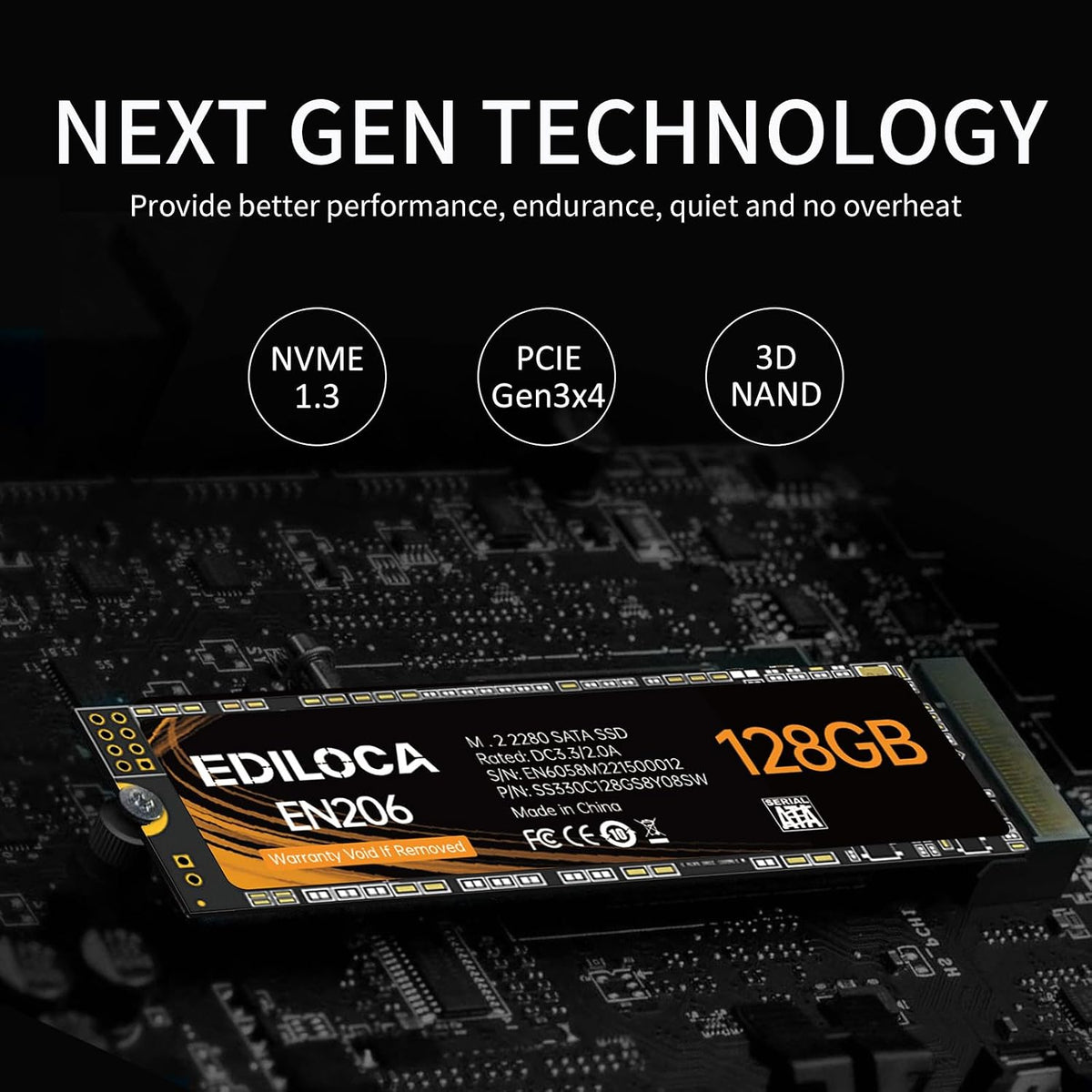 Ediloca EN206 128 GB M.2 SSD