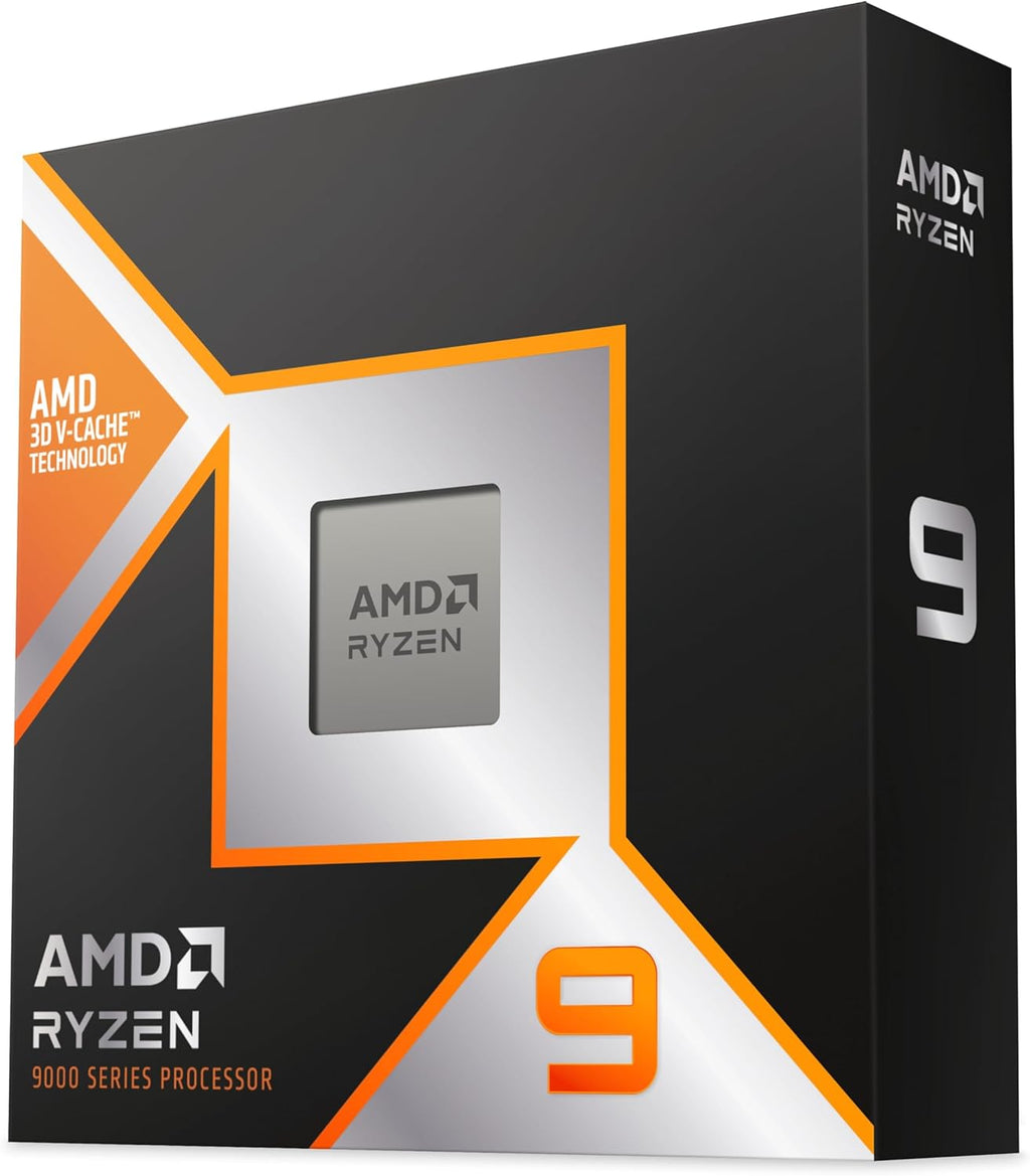 AMD Ryzen 9 9950X3D-processor med 3D V-Cache-teknik, 16 kärnor, 32 trådar, 144MB cache, 170W TDP, AM5-sockel, upp till 5,7 GHz boostfrekvens, DDR5 och PCIe 5.0