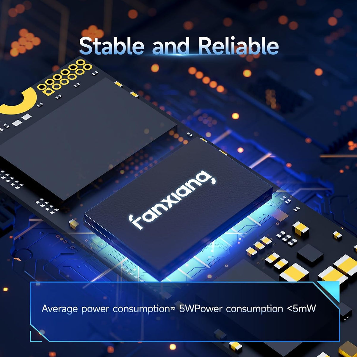 fanxiang 1 TB NVMe PCIe 4X4 M.2 2280 SSD upp till 4800 MB/s 3D NAND SSD kompatibel med PS5 — perfekt för spelare och proffs — S690Q