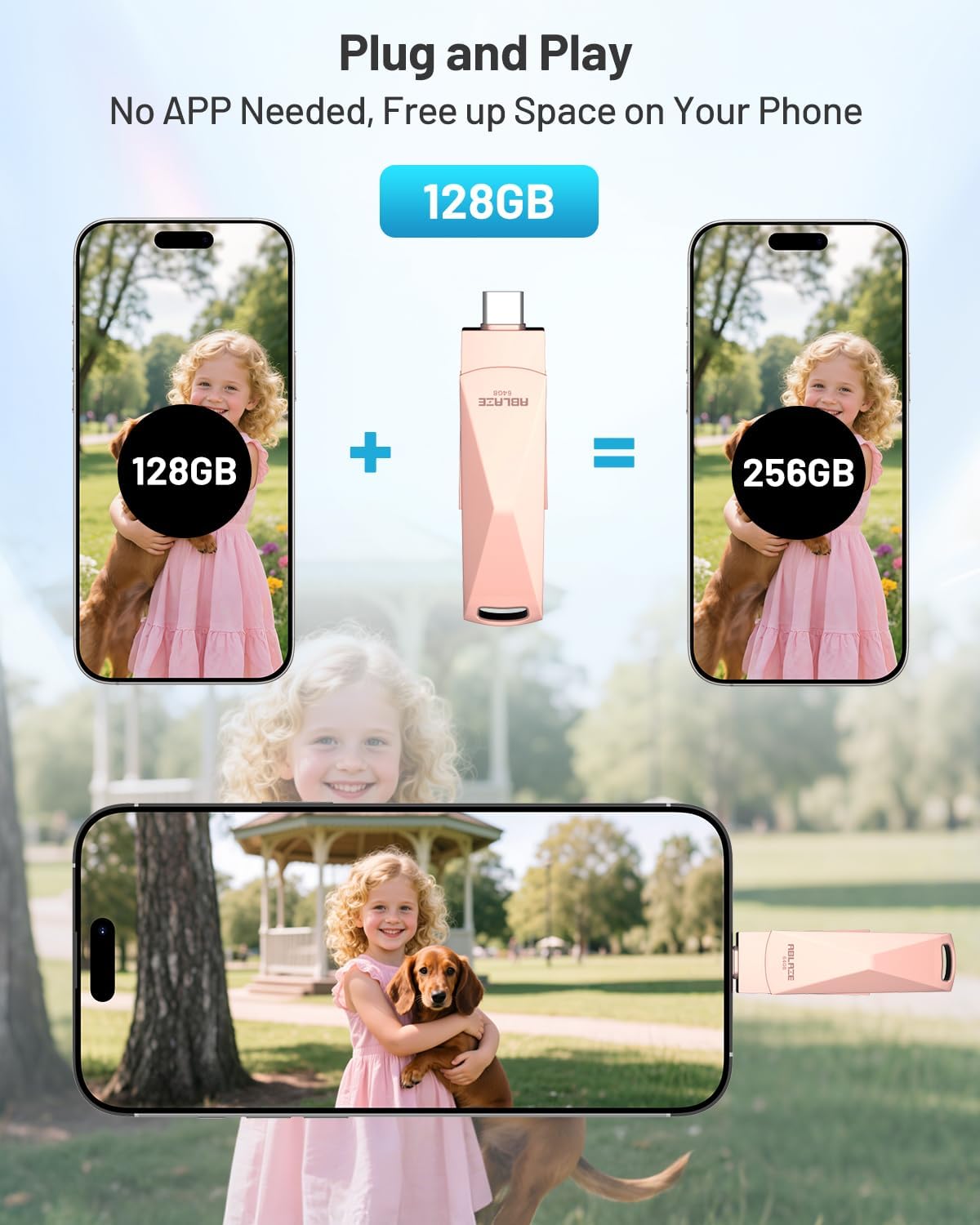 USB-minne 8 GB 10 stycken, ABLAZE mini minne minne vattentät 8 GB USB-sticks metall 10-pack för bärbar dator, dator, TV, bil