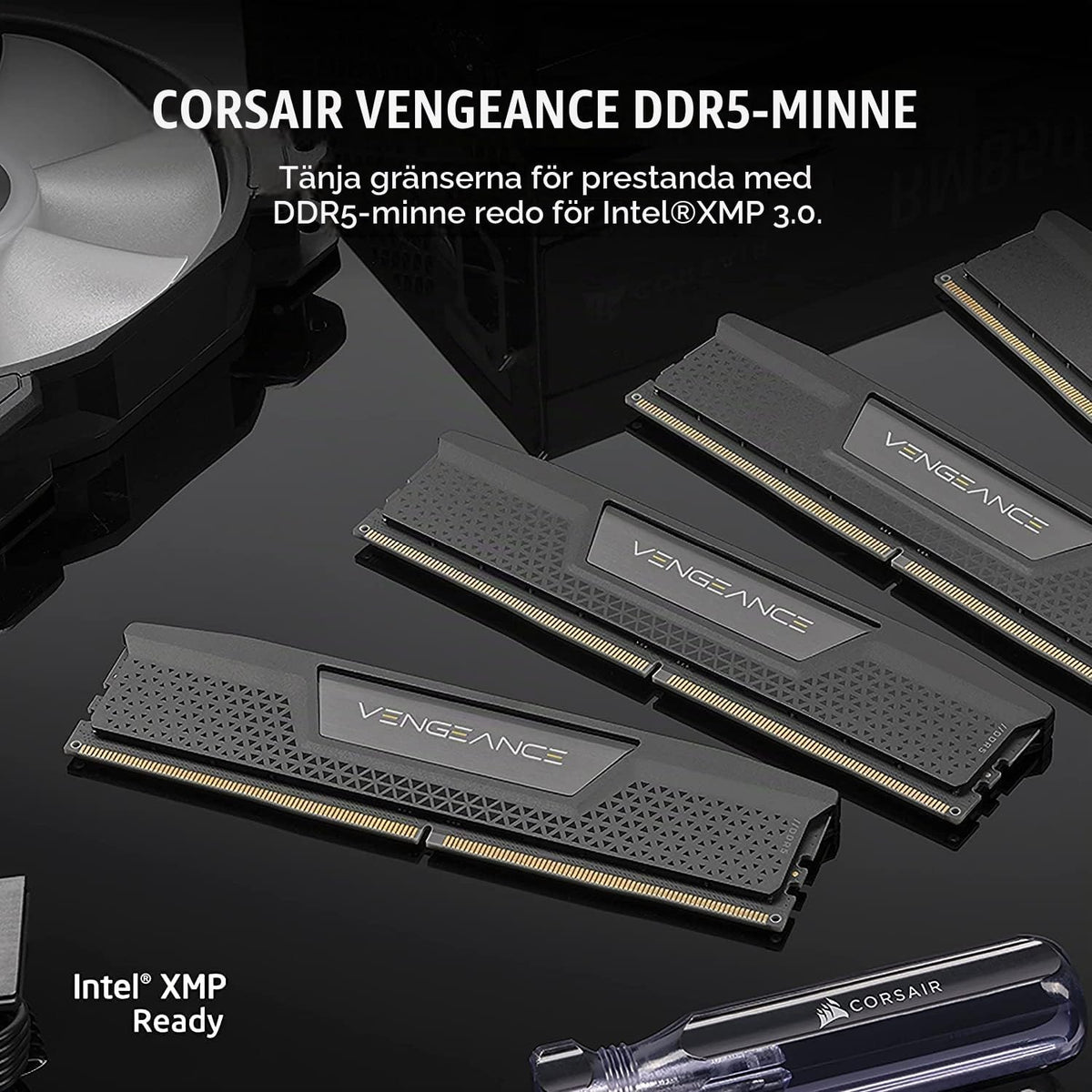 CORSAIR VENGEANCE DDR5 96GB (2 x 48GB) Upp Till 6000MHz INTEL RAM