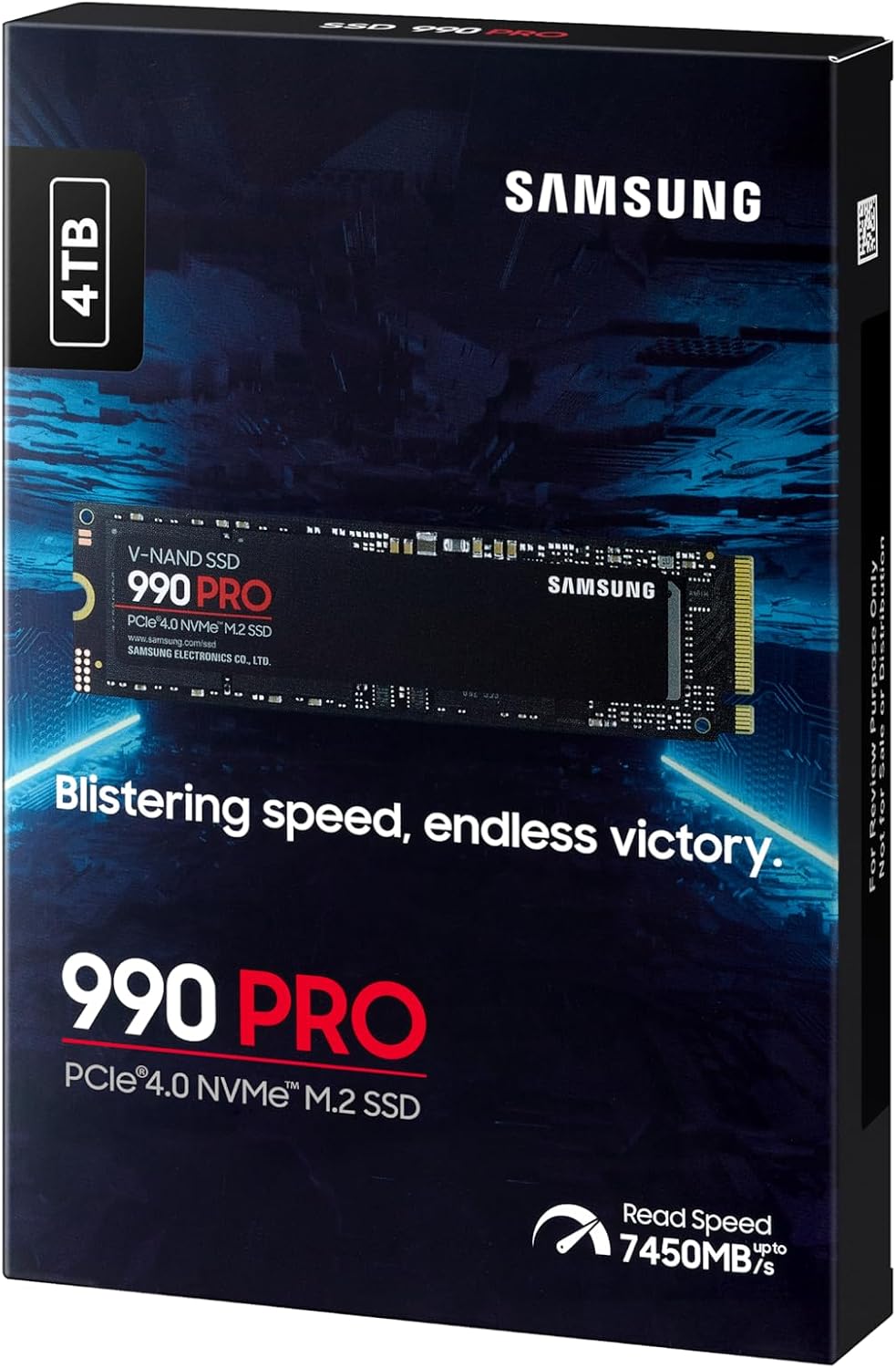 Samsung 990 PRO Heatsink NVMe M.2 SSD, 2 TB, MZ-V9P2T0CW